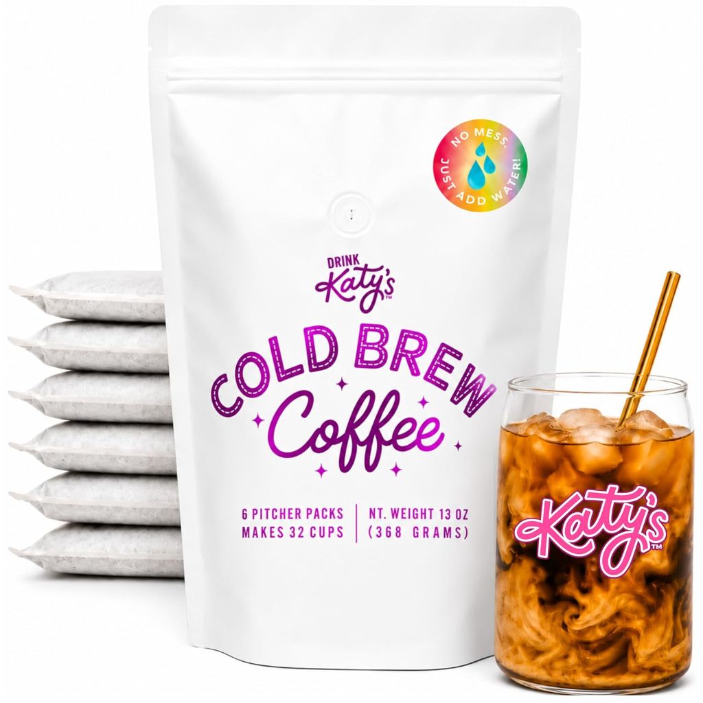 Katy’s Cold Brew Coffee Bags (Makes 32 Cups) – Medium-Dark Brazil Roast