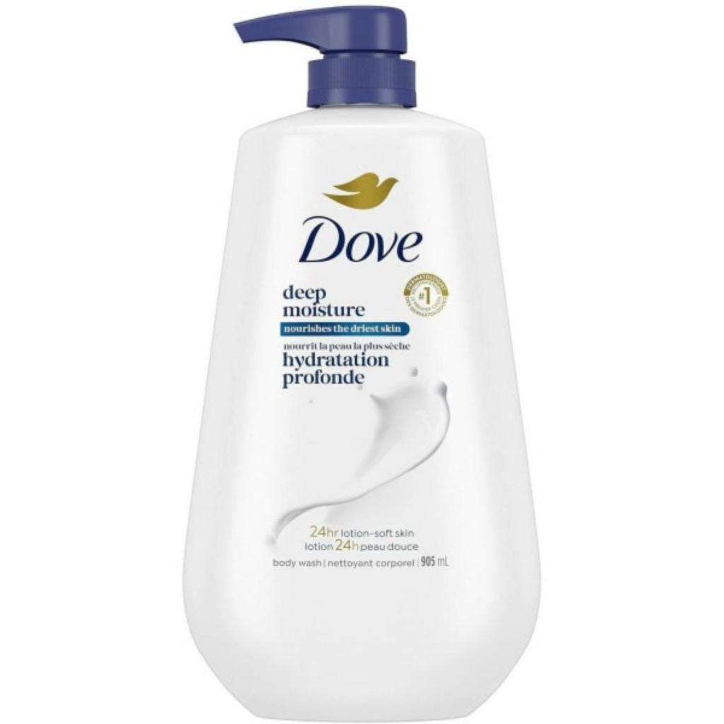 Dove Deep Moisture Liquid Body Wash with Pump Nourishing for Dry Skin 30.6 oz