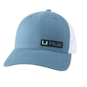 HUK Mens Trucker Hat, Anti-Glare Snapback Fishing Hat for Men, Side Arm - Quiet Harbor, One Size