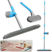 OKcedier Carpet Rake for Pet Hair Removal Tool, 3 in 1 Carpet Scraper with 59"