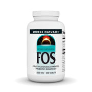 Source Naturals FOS 1000 mg Fructooligosaccharides Probiotic Enhancer - 200 Tablets