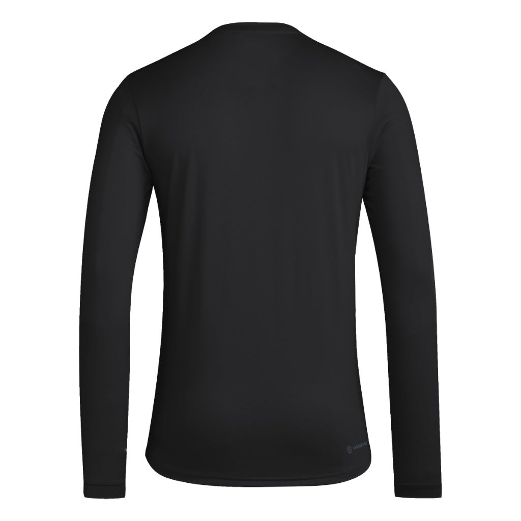 Adidas Mens CF Montreal Pre-Game Long Sleeve Soccer T-Shirt,Black/Fc Montreal,Small