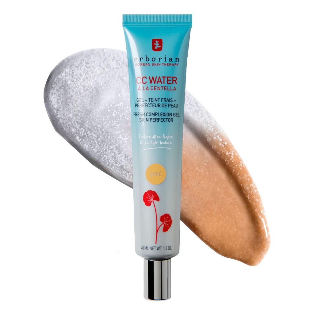 Erborian CC Water with Hyaluronic Acid, Doré - Ultra-Light Aqua Gel Color - 1.3 fl. oz.