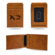 Rico Industries Laser Engraved Front Pocket Wallet, North Dakota Fighting Hawks