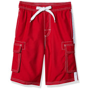 SZ S(8), Kanu Surf Big Boys Barracuda Quick Dry Beach Swim Trunk | Barracuda Red