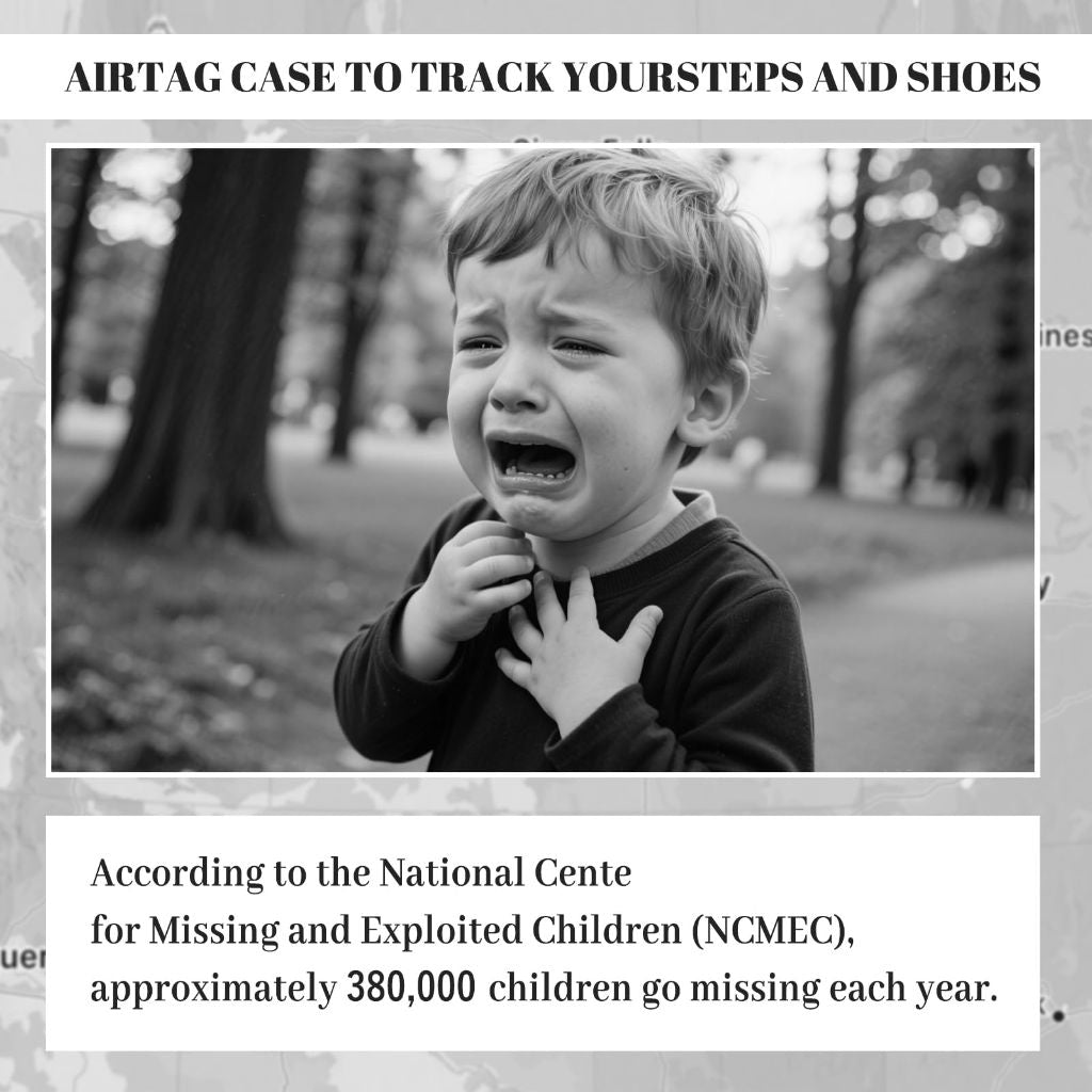 Insoles for Airtag Hidden Holder, Airtag Case for Tracking Devise Steps and Shoes for Kids (155-170mm)