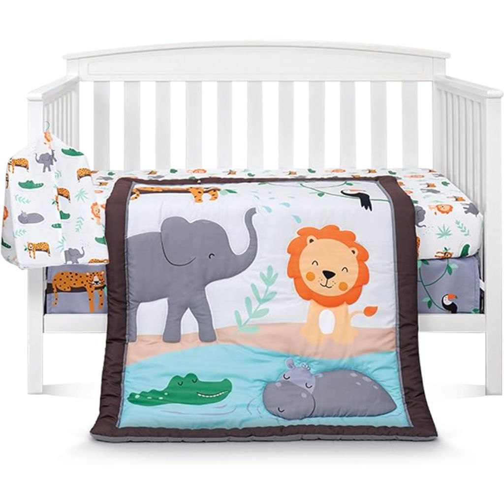 90210 Baby 5pc Crib Bedding Set - Jungle Theme