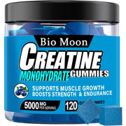 Bio Moon Creatine Monohydrate Gummies 5000mg - Blueberry, 120ct