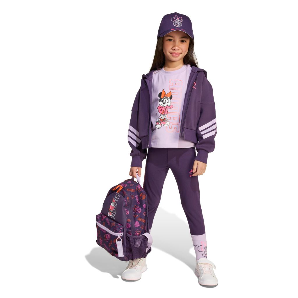 adidas Girl's Disney Minnie Mouse Track Top - Aurora Plum/Powder Plum/Lucid Pink, Small