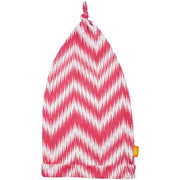 Masala Baby Girls' Knotted Chevron Hat - Pink/Orange - 3-6 Months
