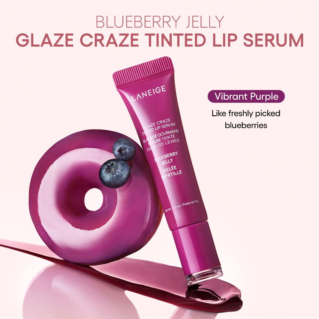 LANEIGE Glaze Craze Tinted Lip Serum - Blueberry Jelly, 0.42 fl. oz.