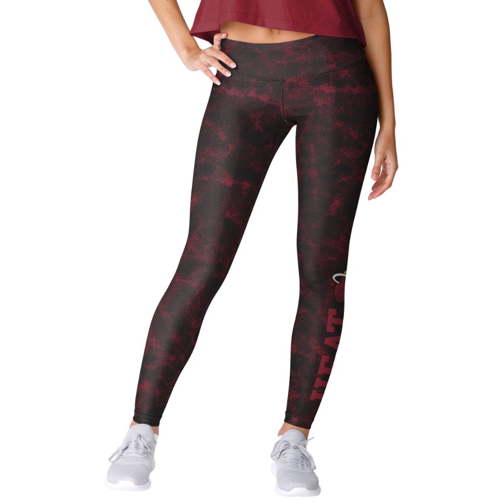 FOCO Miami Heat NBA Womens Team Color Cloud Leggings - M