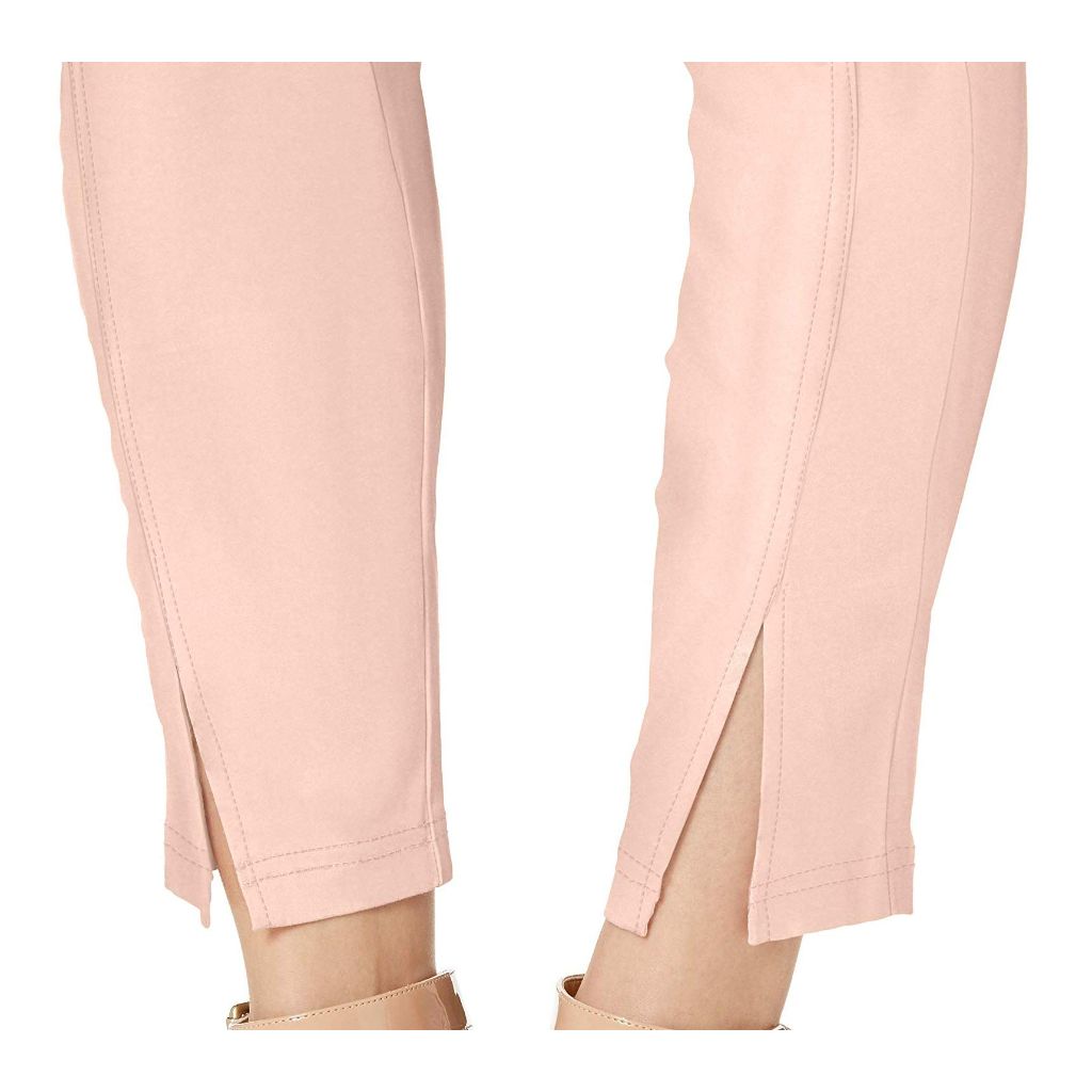 HUE Women's Sateen High Waist Skimmer Leggings Hosiery, Barely Pink, Medium US