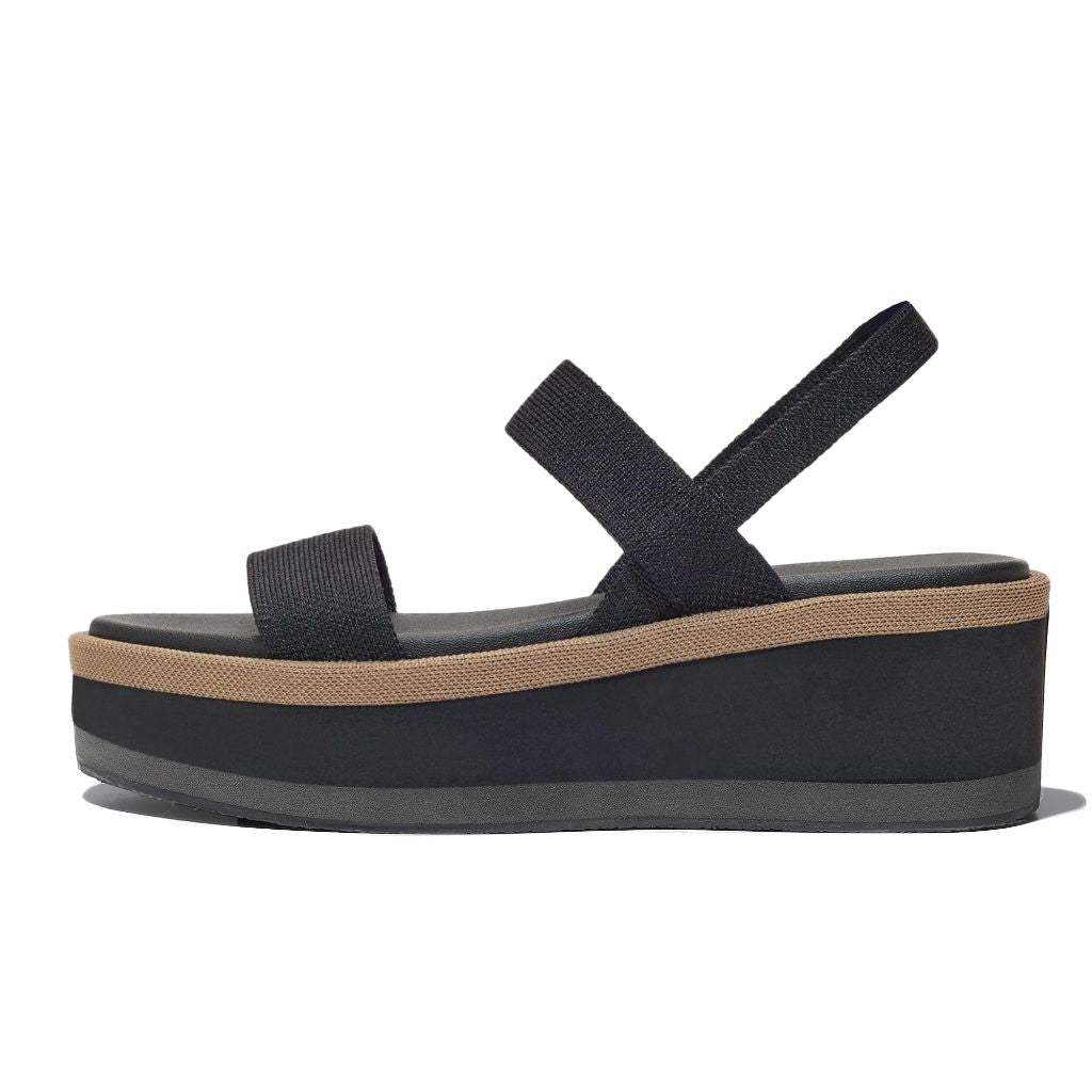 MeiLuSi Women's Platform Wedge Sandals - Black, Size 7