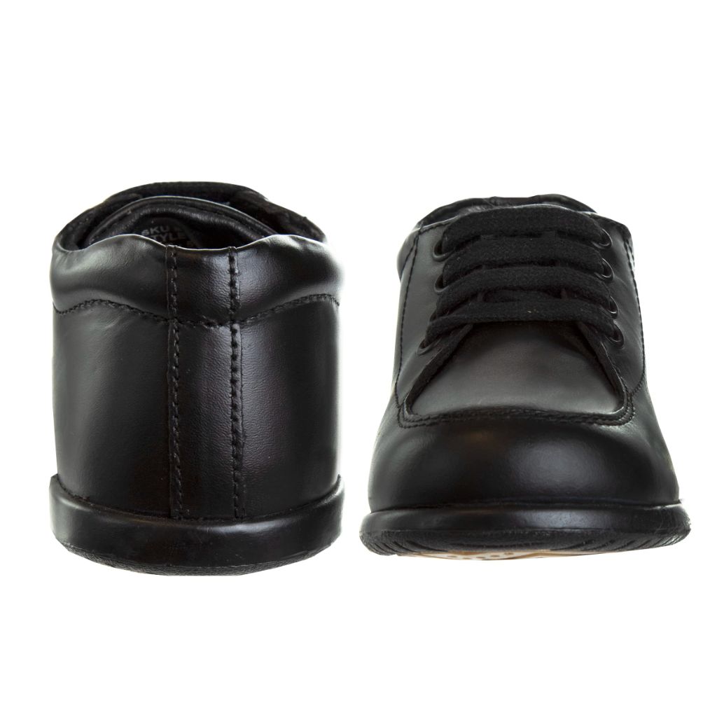 Josmo Smart Baby Shoes, Leather Non-Slip Bottom High top Dress Boots, Black, 3 US Unisex Infant