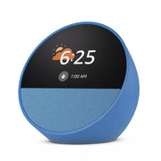 Amazon Echo Spot Smart Alarm Clock with Vibrant Sound and Alexa (2024 Release) - Blue