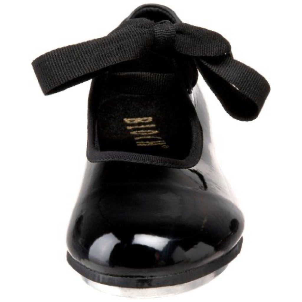 Bloch Girls "Annie" Tyette Synthetic Leather Tap Shoes - Black Patent, Size 11