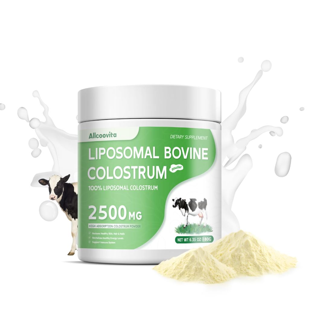 Liposomal Bovine Colostrum Powder | Immune Health and Hair Growth | 72 Servings per Bottle. 180g/6.35 oz