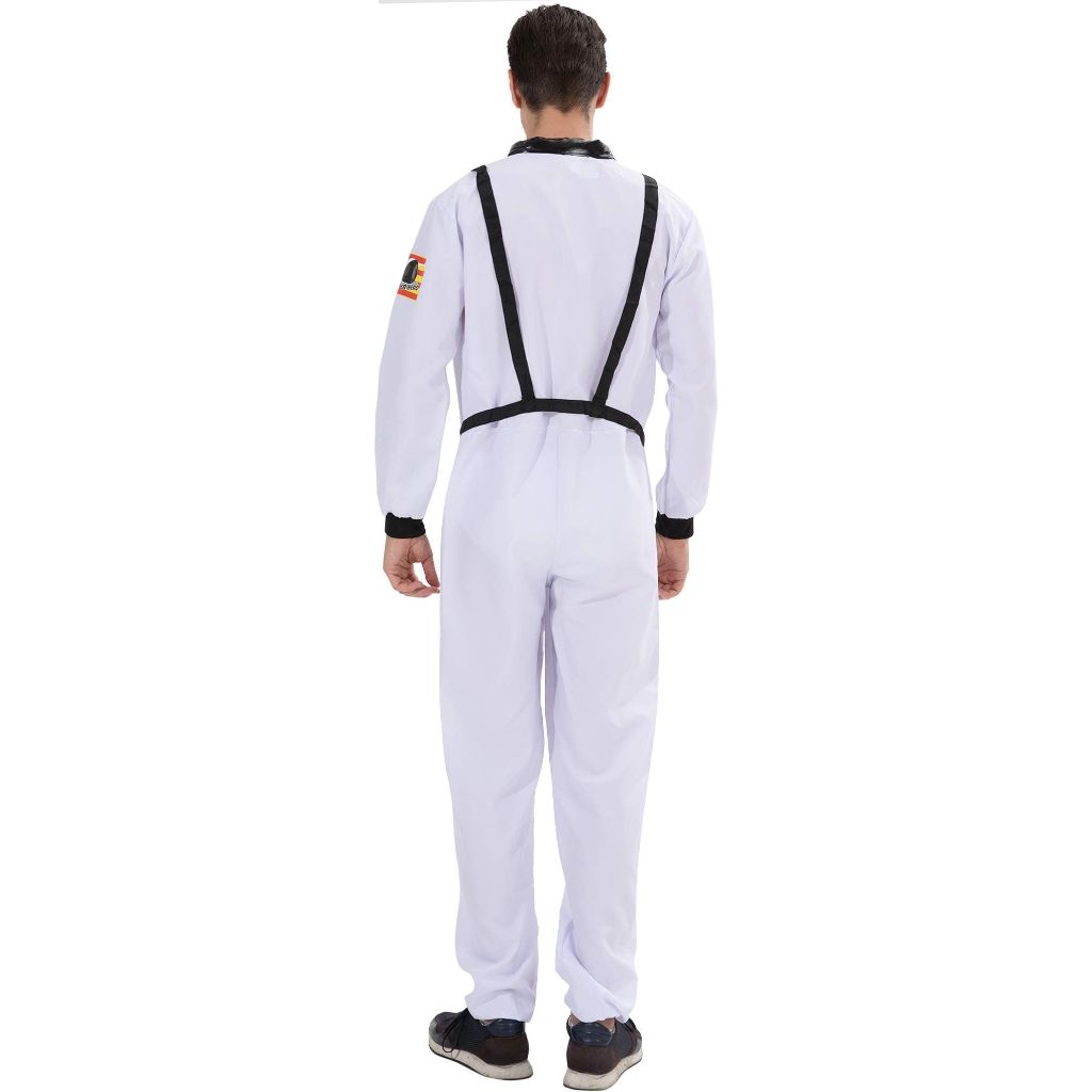 Kelpatol Astronaut Costume Adult, Space Suit Men (White, Small)