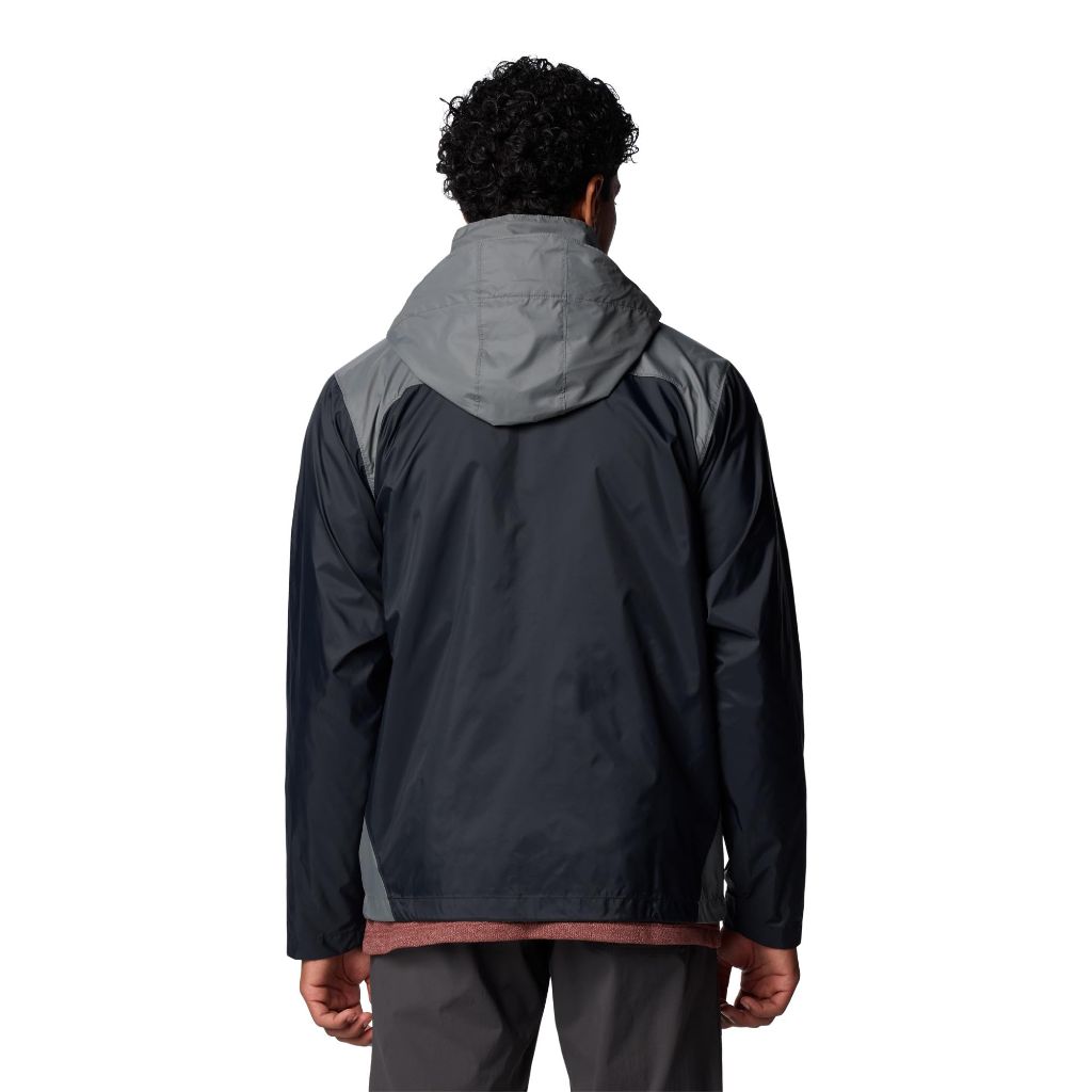 SZ S, Columbia Men's Glennaker Lake II Rain Jacket, Black/City Grey