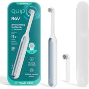 Quip Rev Oscillating Rechargeable Electric Toothbrush - Soft Bristles - Blue Mist