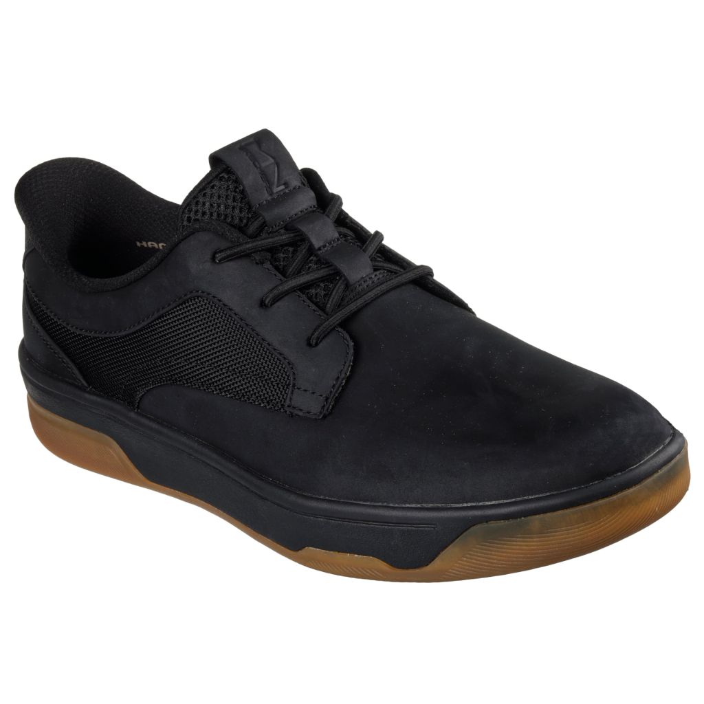 SZ 14, Skechers Mark Nason Men's Street Cup-Deen Oxford, BBK (Black/Black)