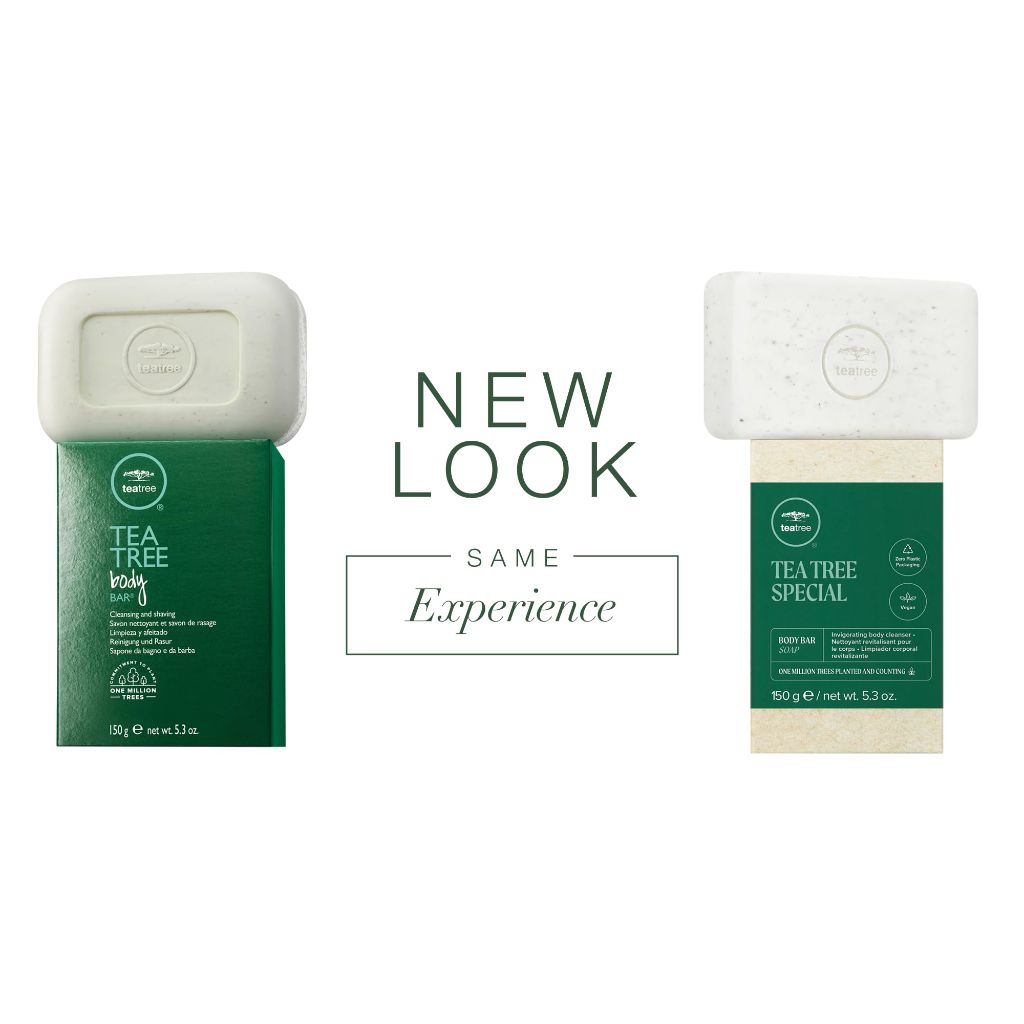 Tea Tree Body Bar Soap, Deep Cleans + Exfoliates, For All Skin Types