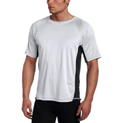 Kanu Surf Mens Short Sleeve UPF 50 Swim Shirt Rash Guard Sun Shirt (Regular & Extended Sizes)
