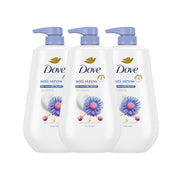 Dove Body Wash with Pump - Anti-Stress Blue Chamomile & Oat Milk, 30.6 fl. oz. (3 Pack)