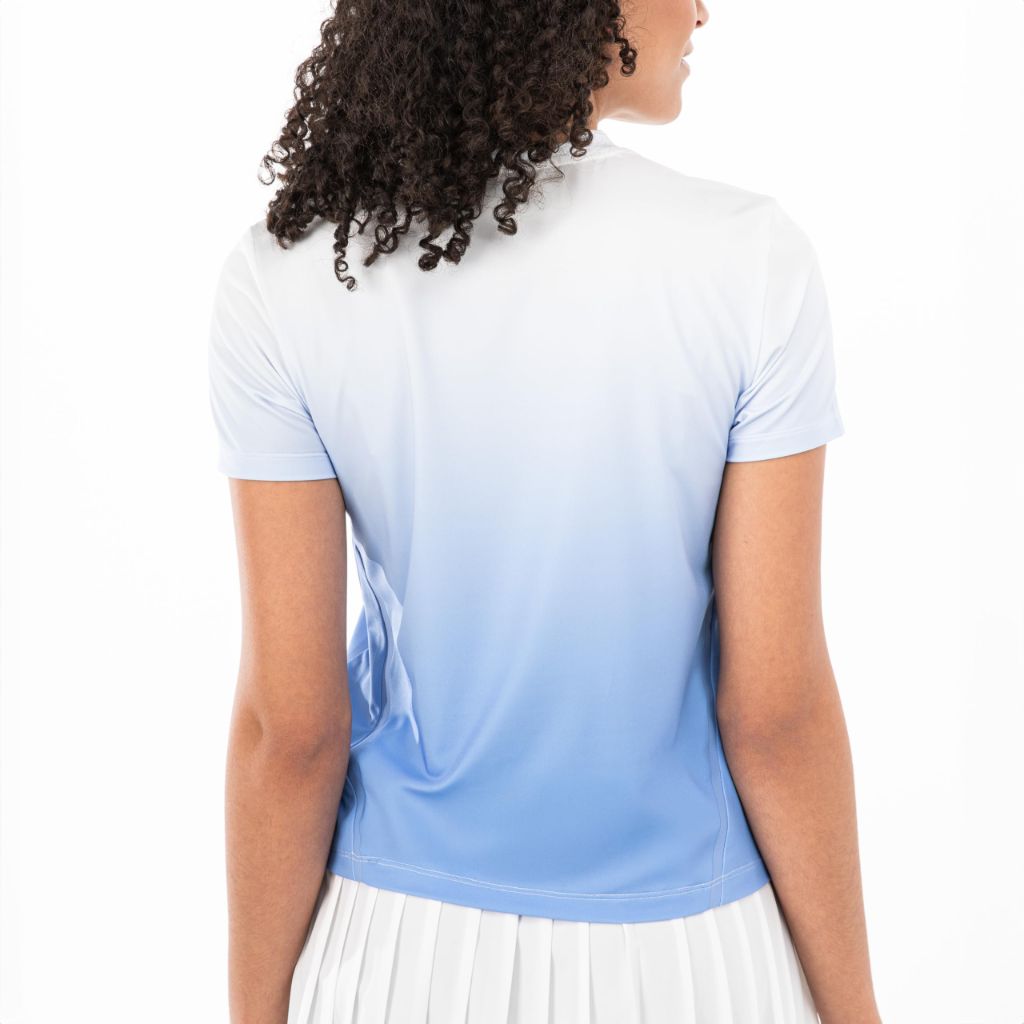 Franklin Women's Active Performance Pickleball T-Shirt - Blue/White, Large