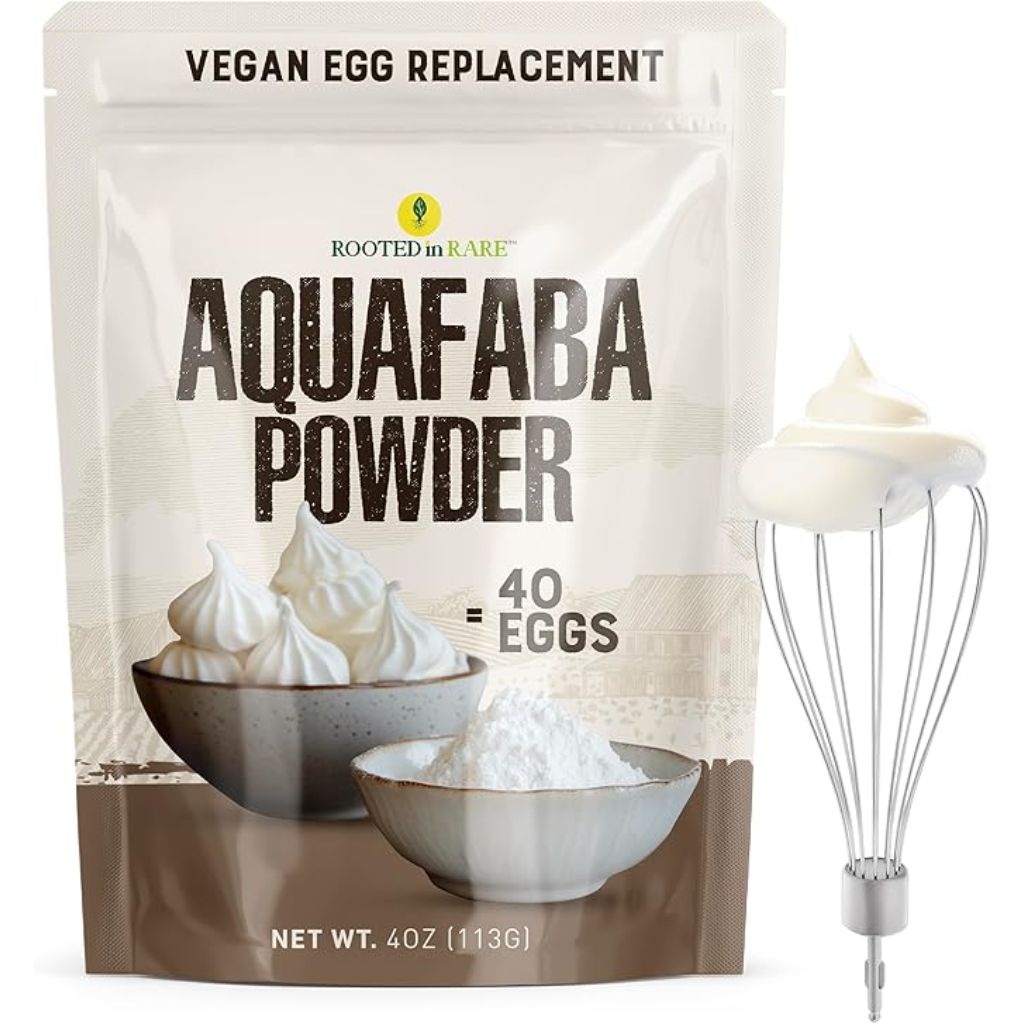 Aquafaba Powder (4oz) – Aquafaba For Cocktail Foamer and Meringues | Vegan Egg Replacer for Baking | 40 Egg Equivalent | Plant-Based, Gluten-Free, Vegan Meringue Powder | Shelf Stable Egg Substitute