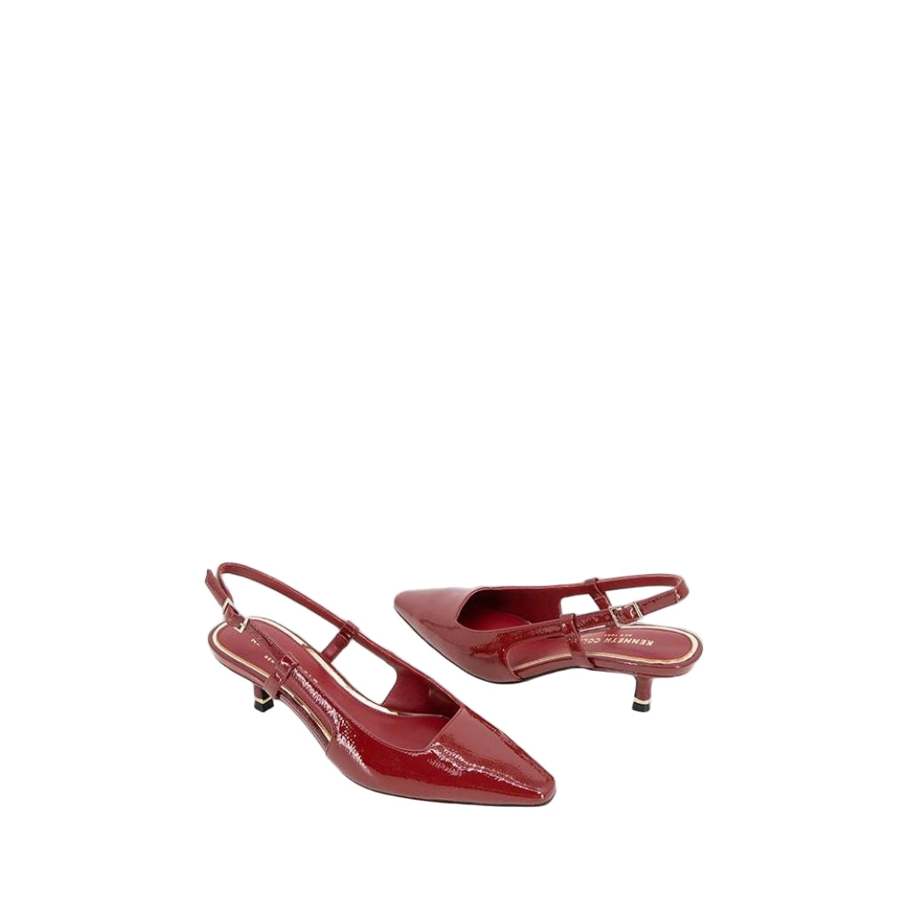 Kenneth Cole New York Women's Martha Rio Red Patent Kitten Heel, Size 11