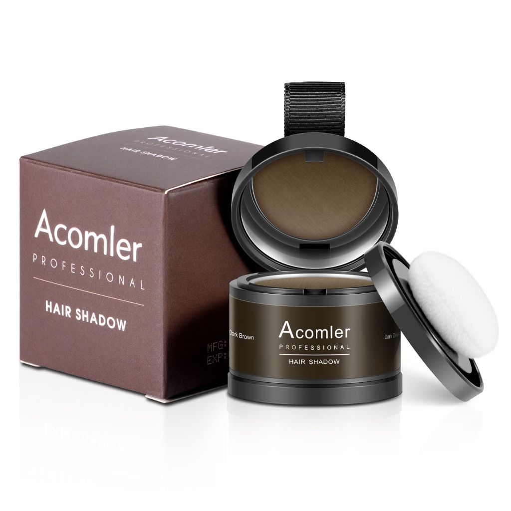 Acomler Instantly Root Touch Up Hair Color Hairline Shadow Powder (Dark Brown)