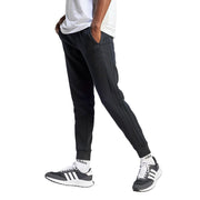 adidas Men's Essentials Fleece 3-Stripes Tapered Cuffed Pants - Semi Lucid Blue, Size Large Tall +3"