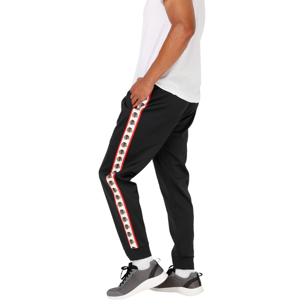 SZ L, FOCO Chicago Blackhawks NFL Mens Stripe Logo Track Pants