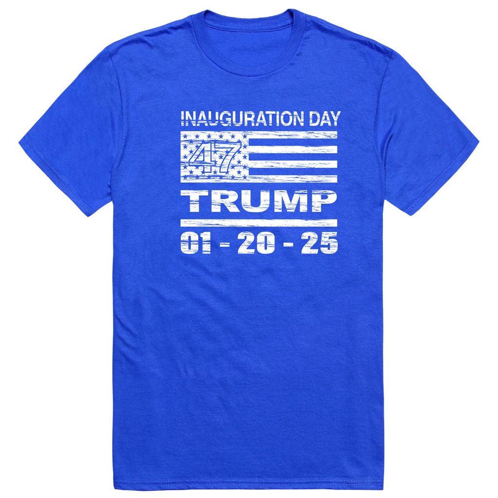Invalid. Generated new title: 'Rapid Dominance Distressed Campaign Trump T-Shirt - Royal, Large'