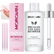 Morovan Press On Nail Glue Remover - 1 fl oz