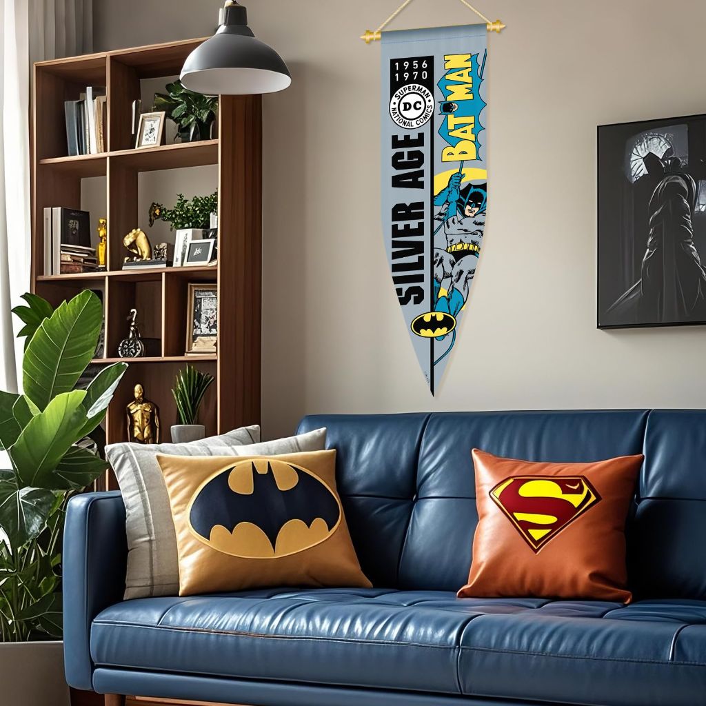Banner Flag Officially Licensed Superhero Banner Flag,Birthday Party Supplies,Indoor/Outdoor Decor for Fans Parties & Events.