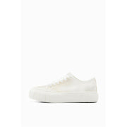 Desigual Transparent Platform Sneakers, White - size 8