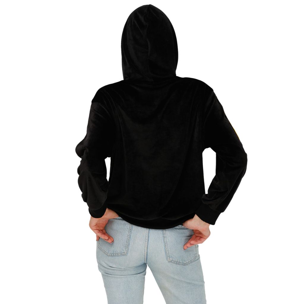 FOCO Los Angeles Lakers NBA Womens Velour Hooded Sweatshirt - S