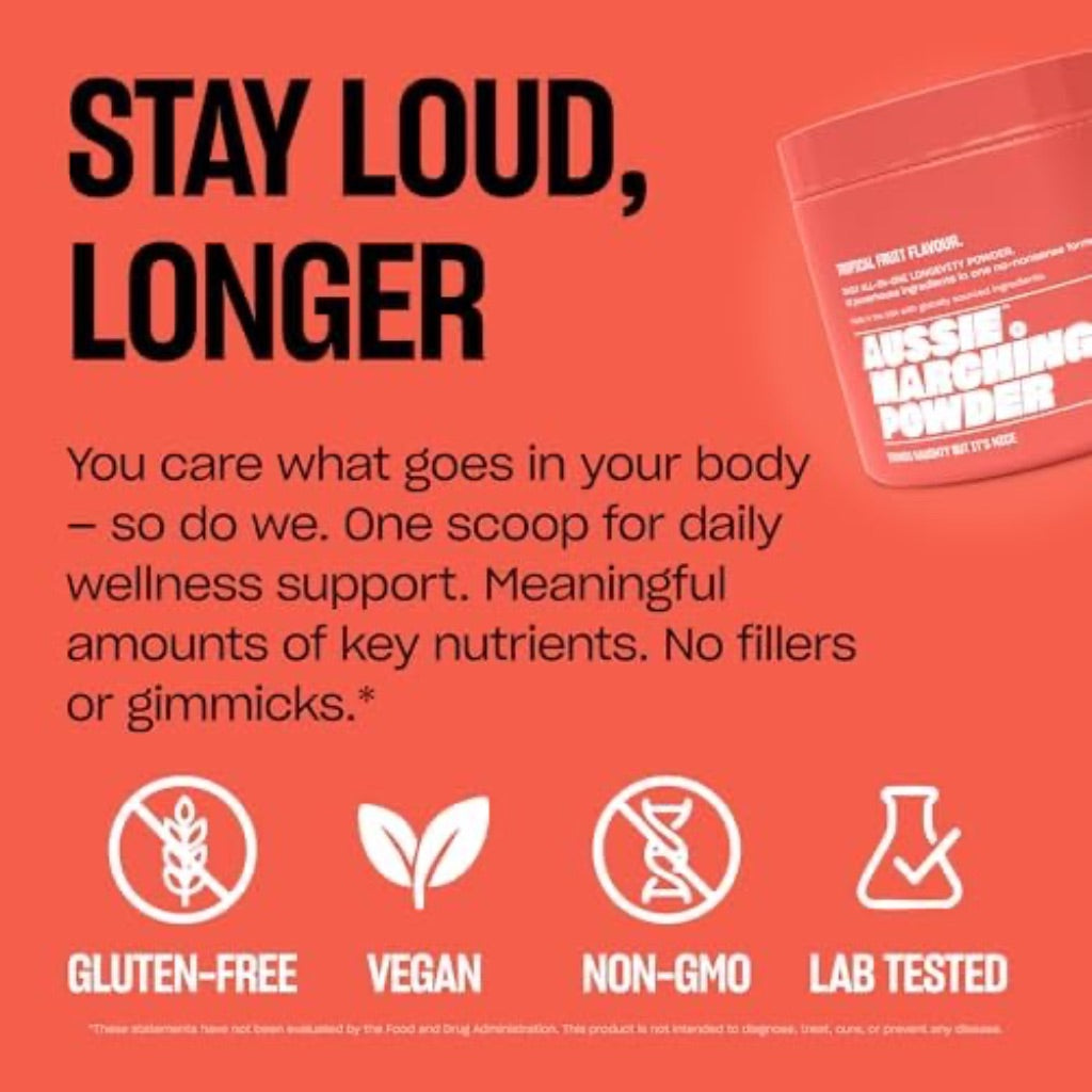 Anti Aging Supplement & Longevity Mix, Nicotinamide Riboside (NR) NAD+ Support with CoQ10, Creatine & L-Theanine, Tropical Flavor Longevity Supplement Powder - BB:4/27