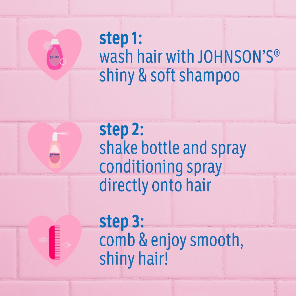 Johnson's Shiny & Soft Kids' Shampoo with Argan Oil & Silk Proteins, 13.6 fl. oz