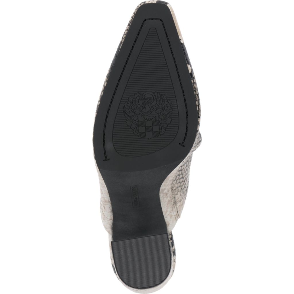 Vince Camuto Women's Carlie Slouched Pointed Toe Heeled Mule, Ivory - 5.5