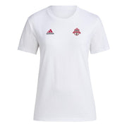 Adidas Women's Toronto FC Local Stoic Short Sleeve Pre-game T-shirt, White - size Medium