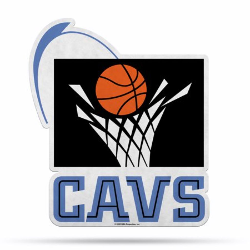 Rico Industries NBA Cleveland Cavaliers NBA Retro Shape Cut Pennant, Team Color, Item Footprint: 18' x 18'