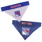 Pets First NHL New York Rangers Bandana! NEW Reversible Pet Bandana - 2 sided Premium Bandanna