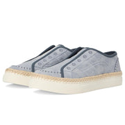 Blowfish Women's Malibu No Chill Slip-On Flat Shoes - Raindrop Gray Twill, Size 7