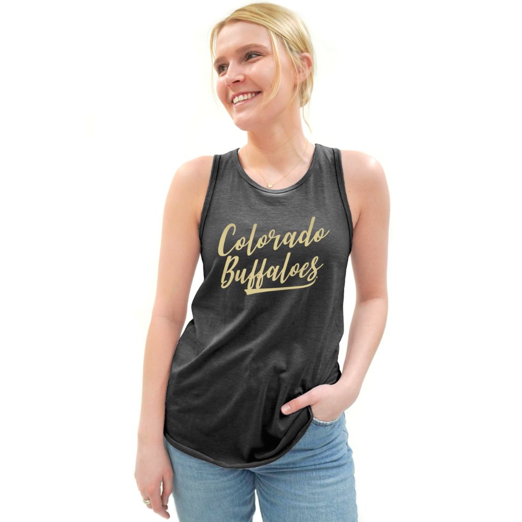 Colorado Buffaloes NCAA Officially Licensed Women's Tank Top Tri-Blend Signature, X-Large