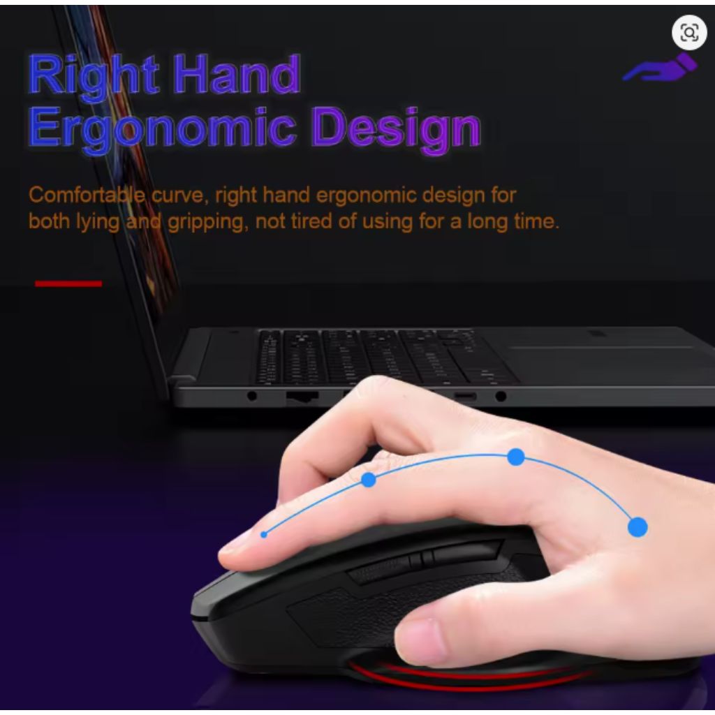 E-Yooso E-1141 Wireless Mouse - Black