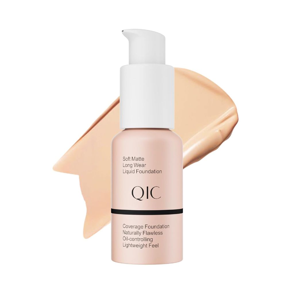 Liquid Foundation Makeup, Full Coverage Foundation  1 Fl Oz (Nude)